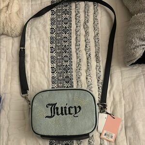 Juicy Couture Crossbody Bag Black and Gray Fashion Forward